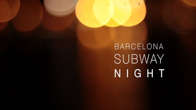 Barcelona Subway Night